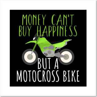 Motocross money happy bike Posters and Art